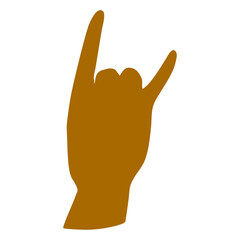 Obraz premium hand making devil symbol