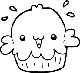 cute cartoon pie