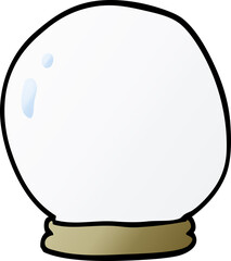 cartoon doodle crystal ball