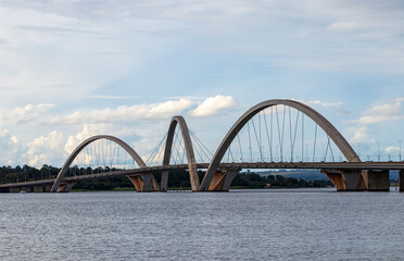 Fototapeta na wymiar JK bridge in Brasilia, Brazil