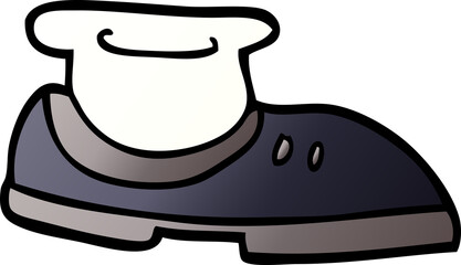 cartoon doodle shoe with sock