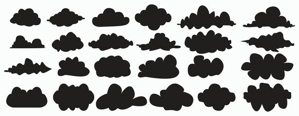Set cloud symbol for your web site vector Illustration design
