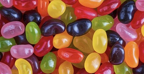 colorful jelly beans, sweet candies