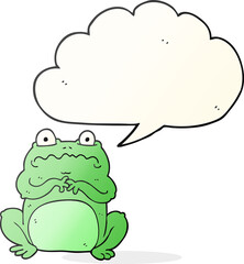 speech bubble cartoon funny frog