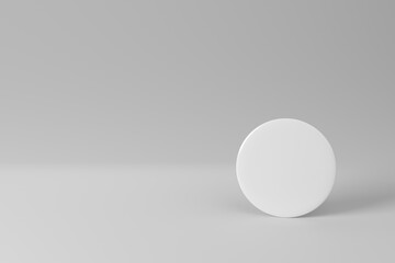 Badges mock-up. Badges template on studio background.