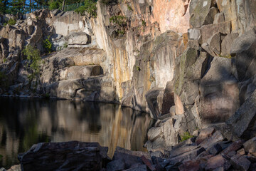 Cliff in Sweden near the water