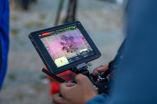 Drone pilot filming event