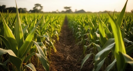  Vibrant green field, ready for harvest