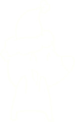 Polar Bear Chalk Drawing