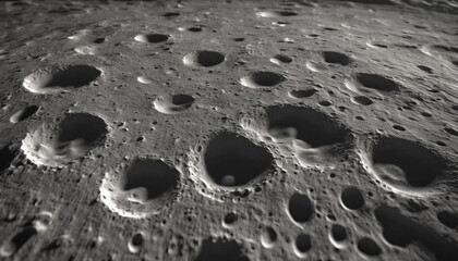 Moon surface. Craters on the moon. Moon surface texture - obrazy, fototapety, plakaty