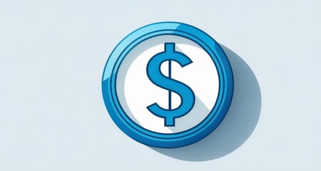 Obraz premium Economic symbol, financial icon, currency emblem