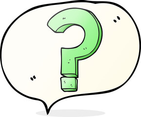 speech bubble cartoon question mark