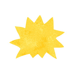 Obraz premium retro cartoon explosion symbol