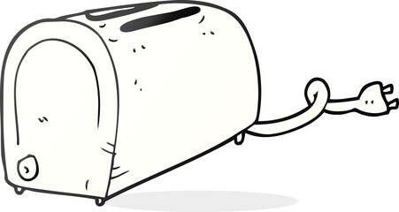 cartoon toaster