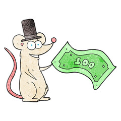 textured cartoon rich mouse