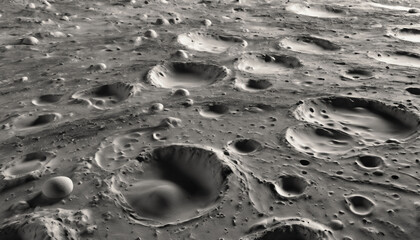 Lunar surface. Craters on the moon. Moon surface texture - obrazy, fototapety, plakaty