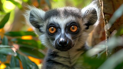 Ring-tailed lemur (Lemur catta) in the jungle © AS Photo Family