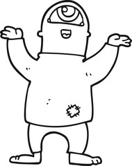 cartoon halloween monster