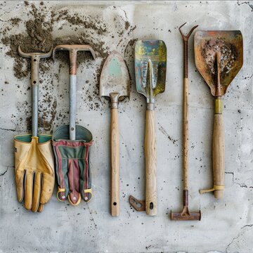 Gardening tools gloves