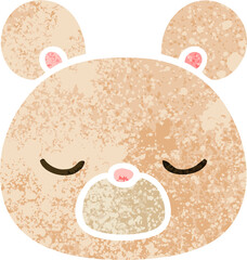 quirky retro illustration style cartoon bear