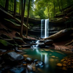 Scotts Run Nature Preserve in Fairfax County, Virginia is the closest waterfall 