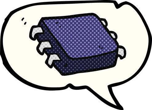 recommend clip art: comic book speech bubble cartoon computer chip