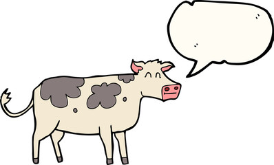 speech bubble cartoon cow