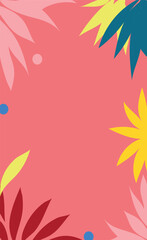 hawaai frame for advertisement and invitation blank template