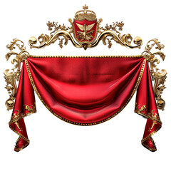 Royal Banner, transparent background, isolated image, generative AI