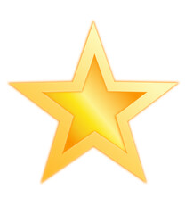 Fototapeta premium 3d golden star