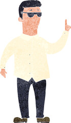 cartoon man wearing sunglasses