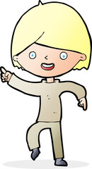 cartoon man pointing