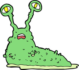 cartoon gross slug