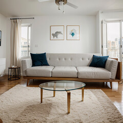 modern living room with interior design