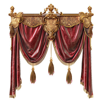 Royal Banner, transparent background, isolated image, generative AI