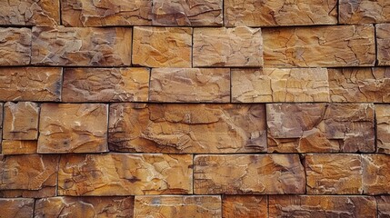 Beautiful abstract brown brick wall background With space for text