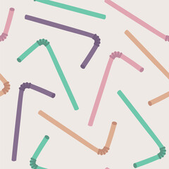 Cocktail straws pattern