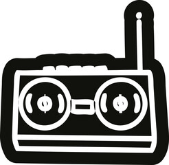 radio cassette player icon © lineartestpilot