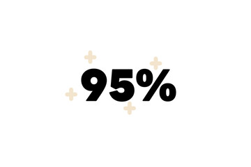 95%, ninety-five percent, discount, promotion, sale, clearance, shine, stars, more