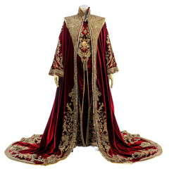 Royal Robes, transparent background, isolated image, generative AI