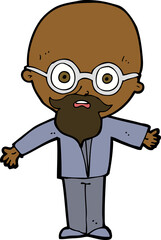 cartoon genius scientist