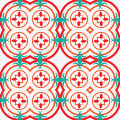 seamless pattern with red tomatoes