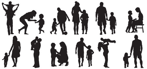 silhouettes of people