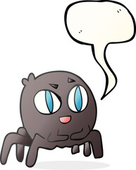 speech bubble cartoon spider