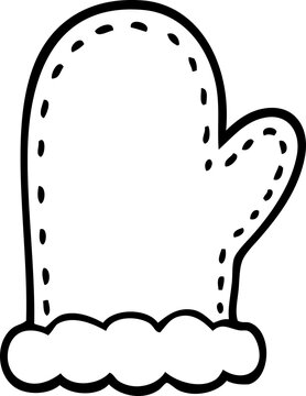 recommend clip art: line drawing cartoon oven mitts