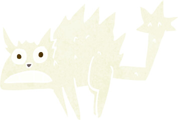 cartoon frightened cat
