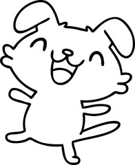 happy dancing dog