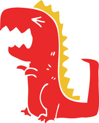 Fototapeta premium cartoon doodle roaring t rex