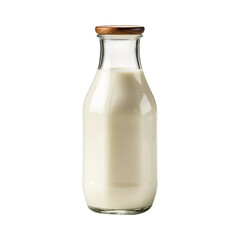 A bottle of milk isolated on transparent background