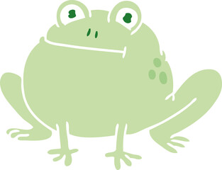 quirky hand drawn cartoon frog